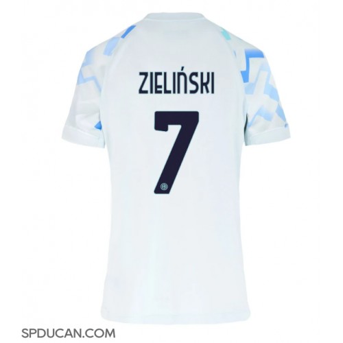 Zenski Nogometni Dres Inter Milan Piotr Zielinski #7 Gostujuci 2025-26 Kratak Rukav Zenski Nogometni Dres Inter Milan Piotr Zielinski #7 Gostujuci 2025-26 Kratak Rukav